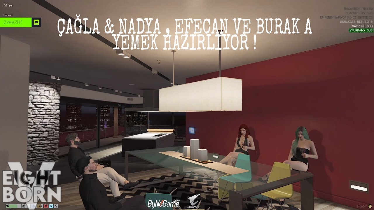 EightbornV | ÇAĞLA & NADYA , EFECAN VE BURAK A YEMEK HAZIRLIYOR ! || BASILDILAR !