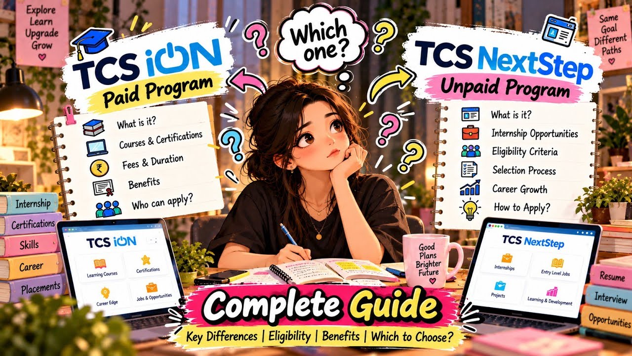TCS iON Paid vs TCS NextStep Unpaid | TCS NQT 2026 | Which One Should You Choose? 🤔
