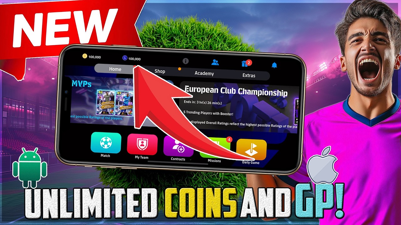 eFootball Hack/Mod Apk - How To Get Unlimited GP and Coins in eFootball 2026 (iOS Android)