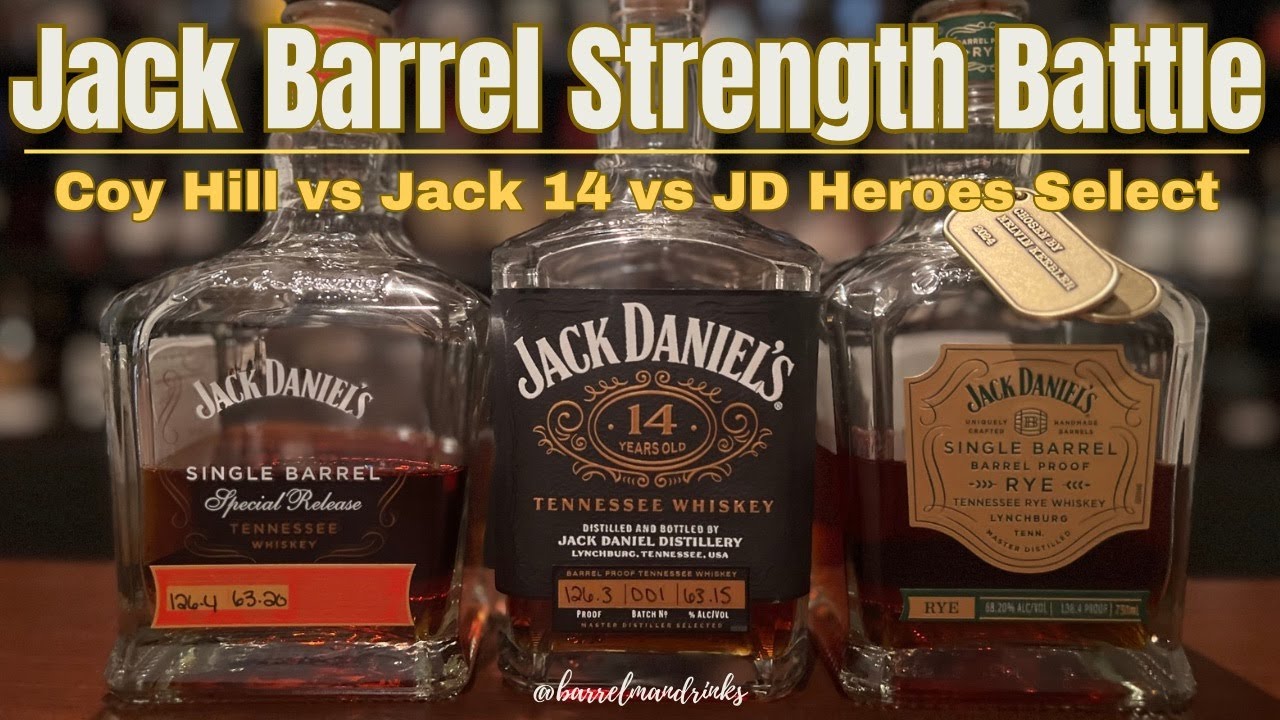 The Ultimate Jack Daniel's Barrel Proof Whiskey Battle! JD14, Coy Hill, Heroes Selection Rye