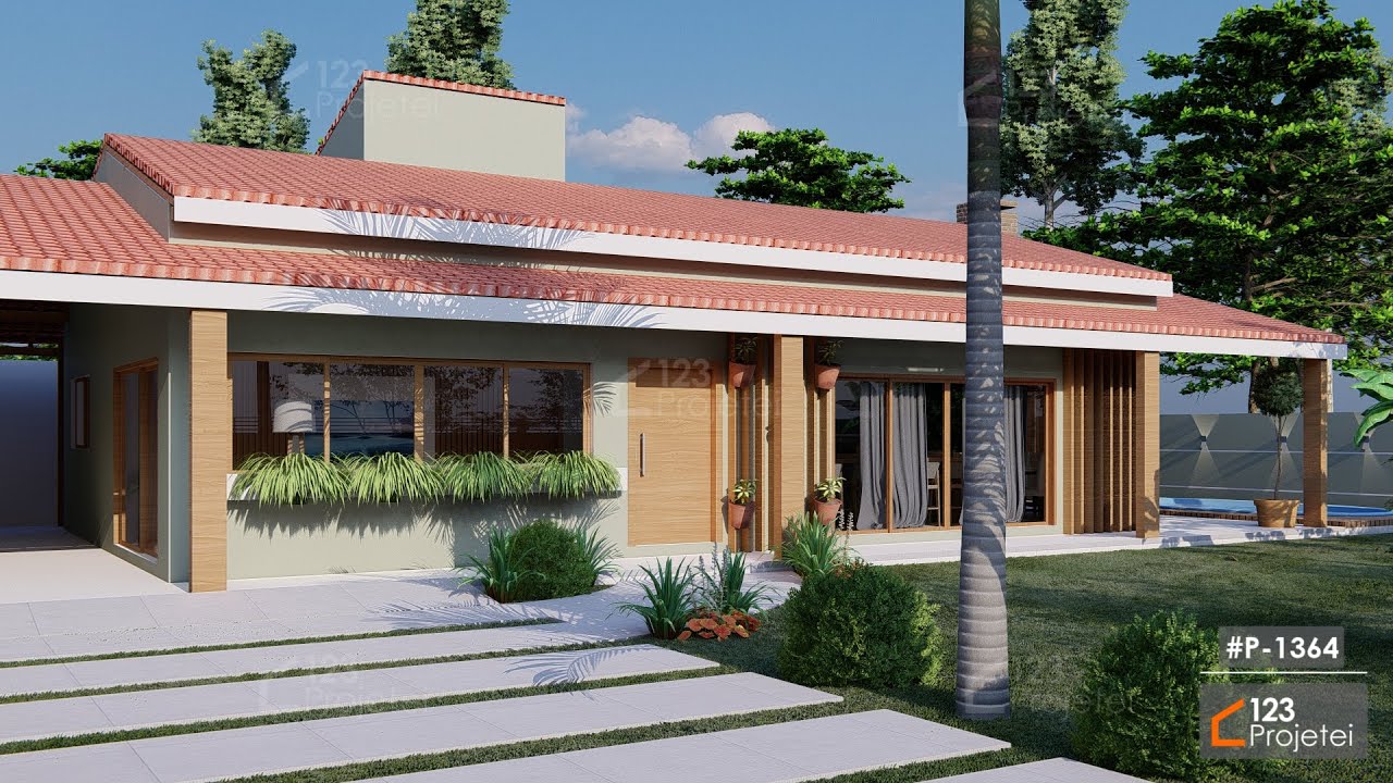Casa T&eacute;rrea de Campo - Projeto Personalizado #1364