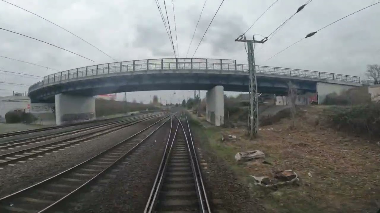 Führerstandsfahrt Mainz Bischofsheim-Mainz Hbf-Mainz Bischofsheim in HD