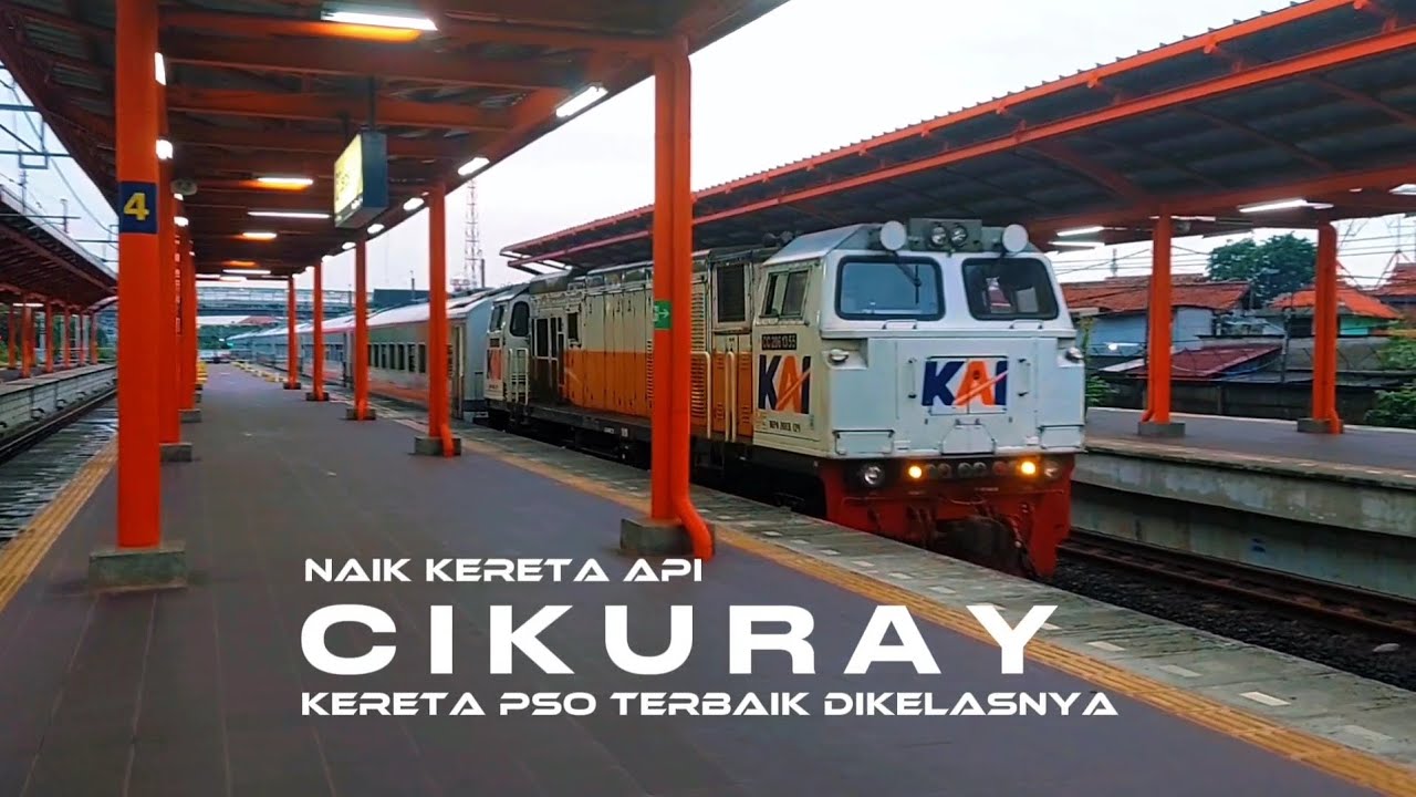 NAIK KA CIKURAY DARI BEKASI KE GARUT | KERETA PSO TERBAIK DIKELASNYA