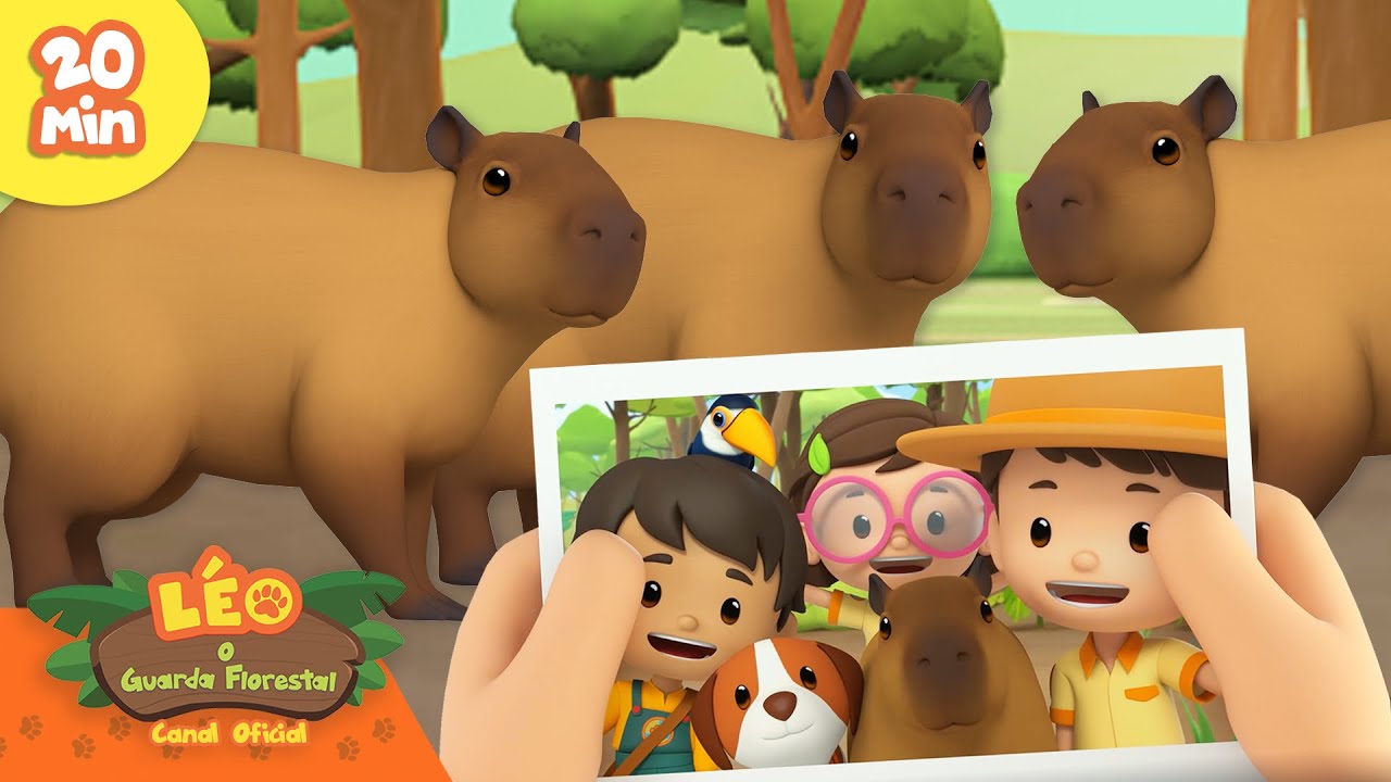 O capivara mais fofo da floresta! 😆😍 | Favoritos dos Fãs | Leo, O Guarda Florestal | Animação