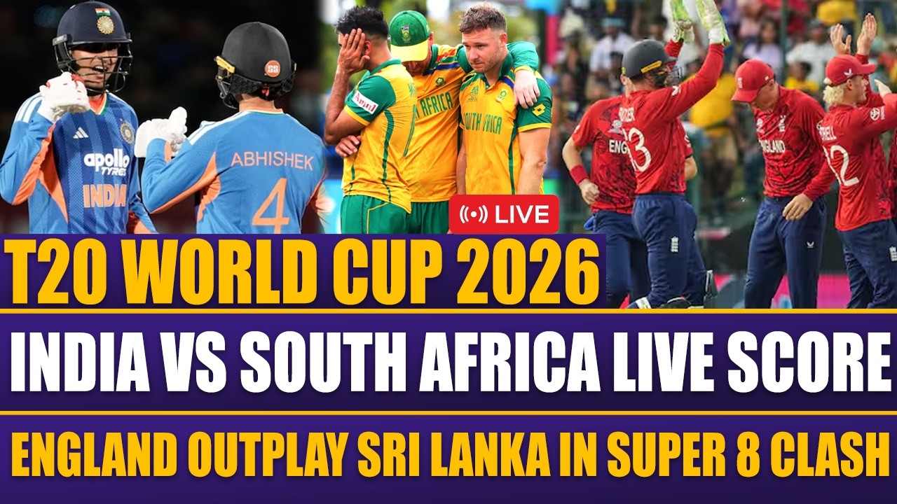 India vs South Africa Live Score | England Outplay Sri Lanka in Super 8 Clash | Sports Roundup