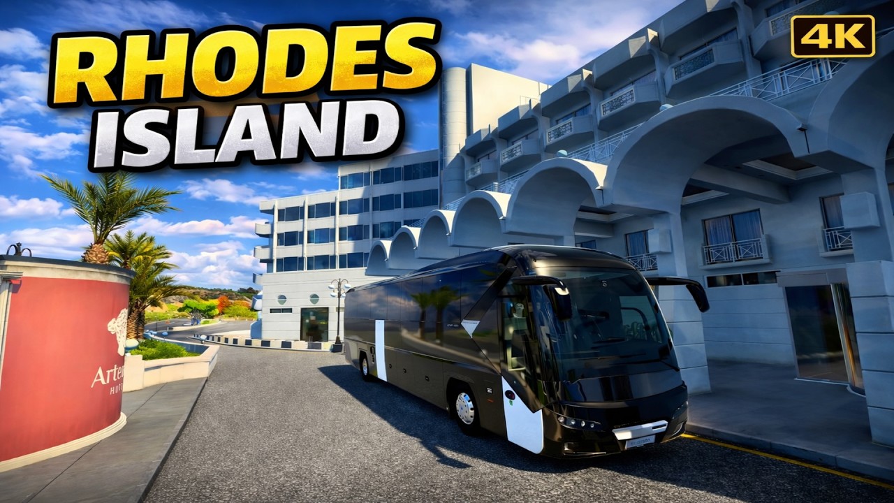 ETS2 | Rhodes Island Drive | Beautiful Greek Island Roads #EuroTruckSimulator2 #RhodesIsland #Greece
