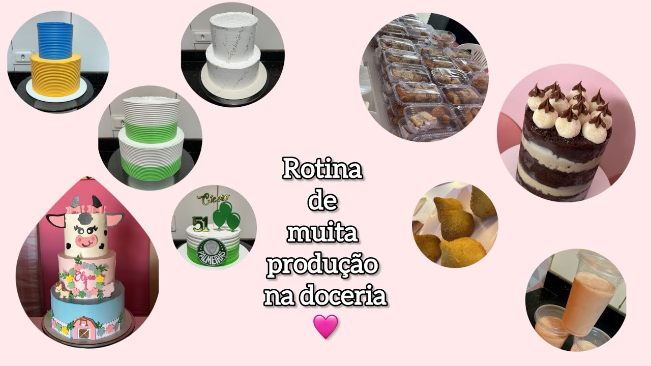Rotina de muita produção na doceria 💖