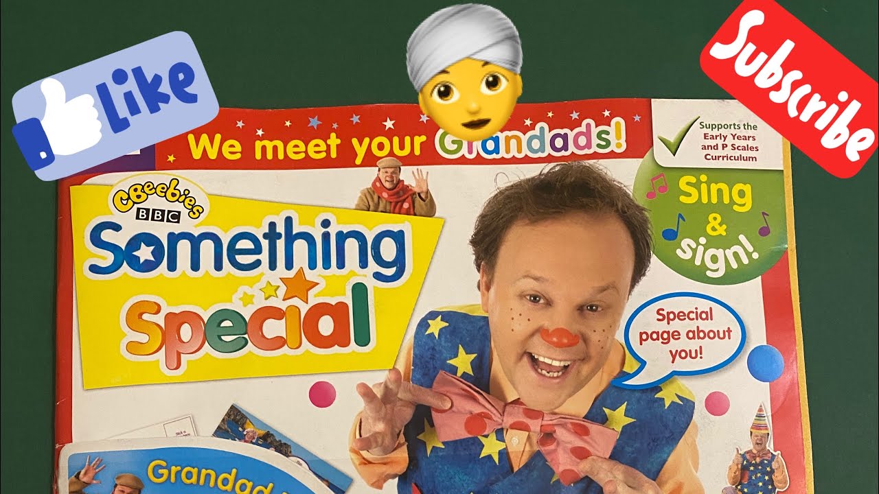 SOMETHING SPECIAL MAGAZINE (GRANDAD TUMBLE & SIGN CARD) 😃👍👆🏻🖐🏻