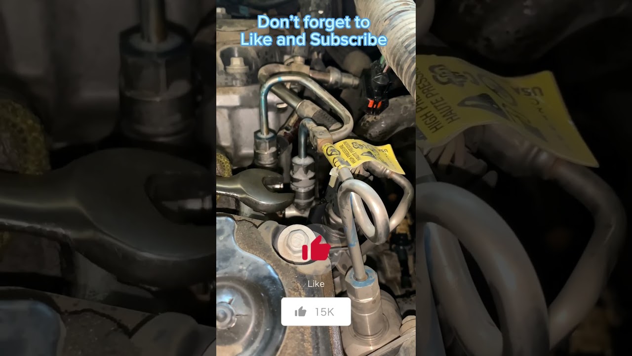How to remove High Pressure Fuel Lines. #mechanic #shorts #engine