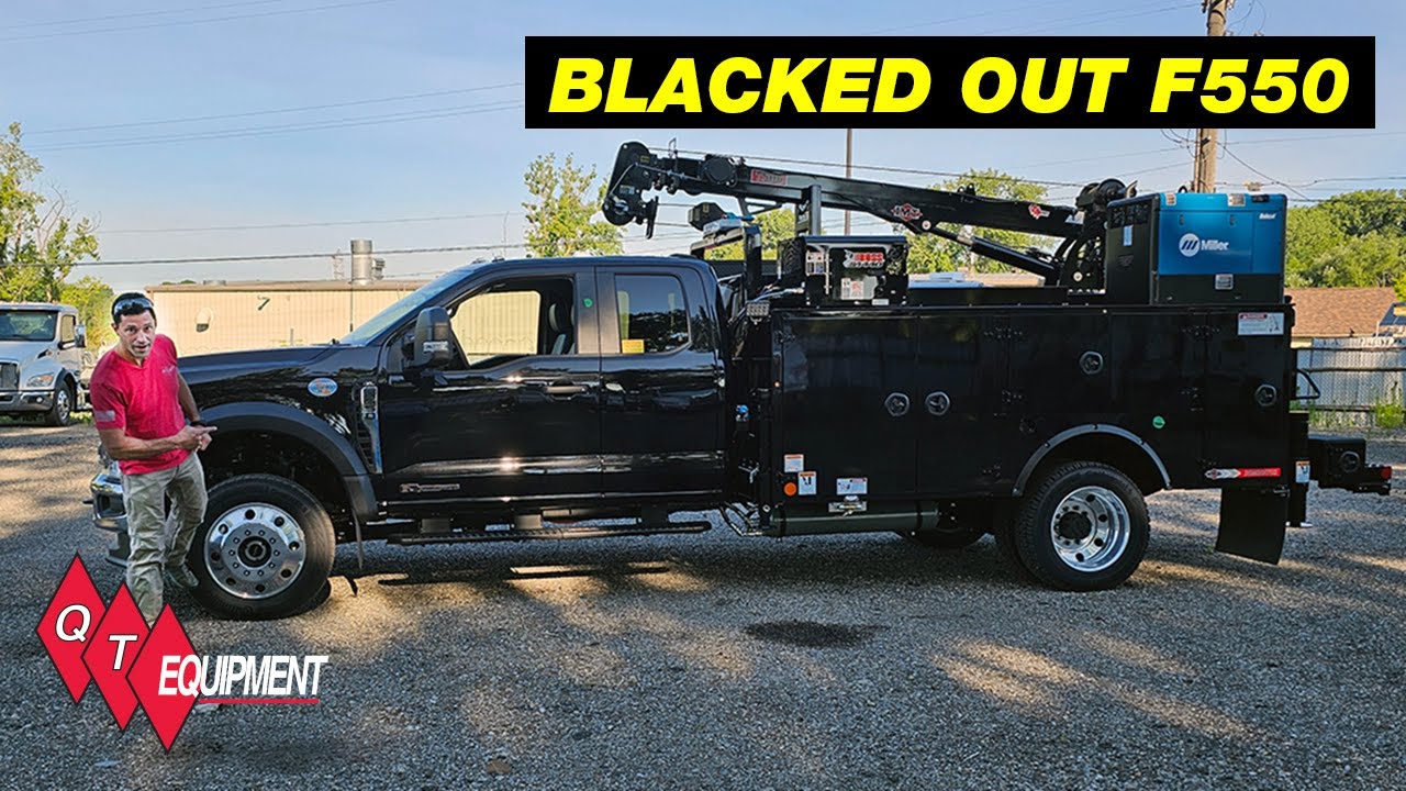 Black Metallic F550 Extended Cab Service Truck
