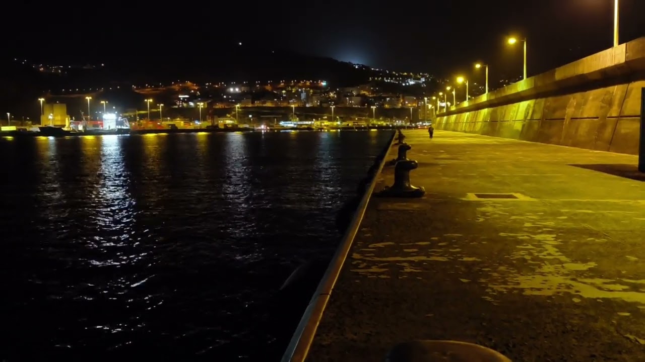 Noche en el Puerto de Santa Cruz de La Palma. Canción: The Garden We Became