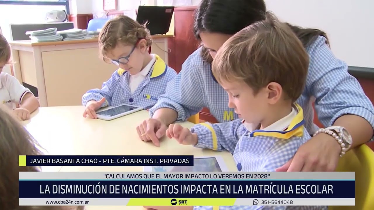 La disminución de nacimientos impacta en la matrícula escolar