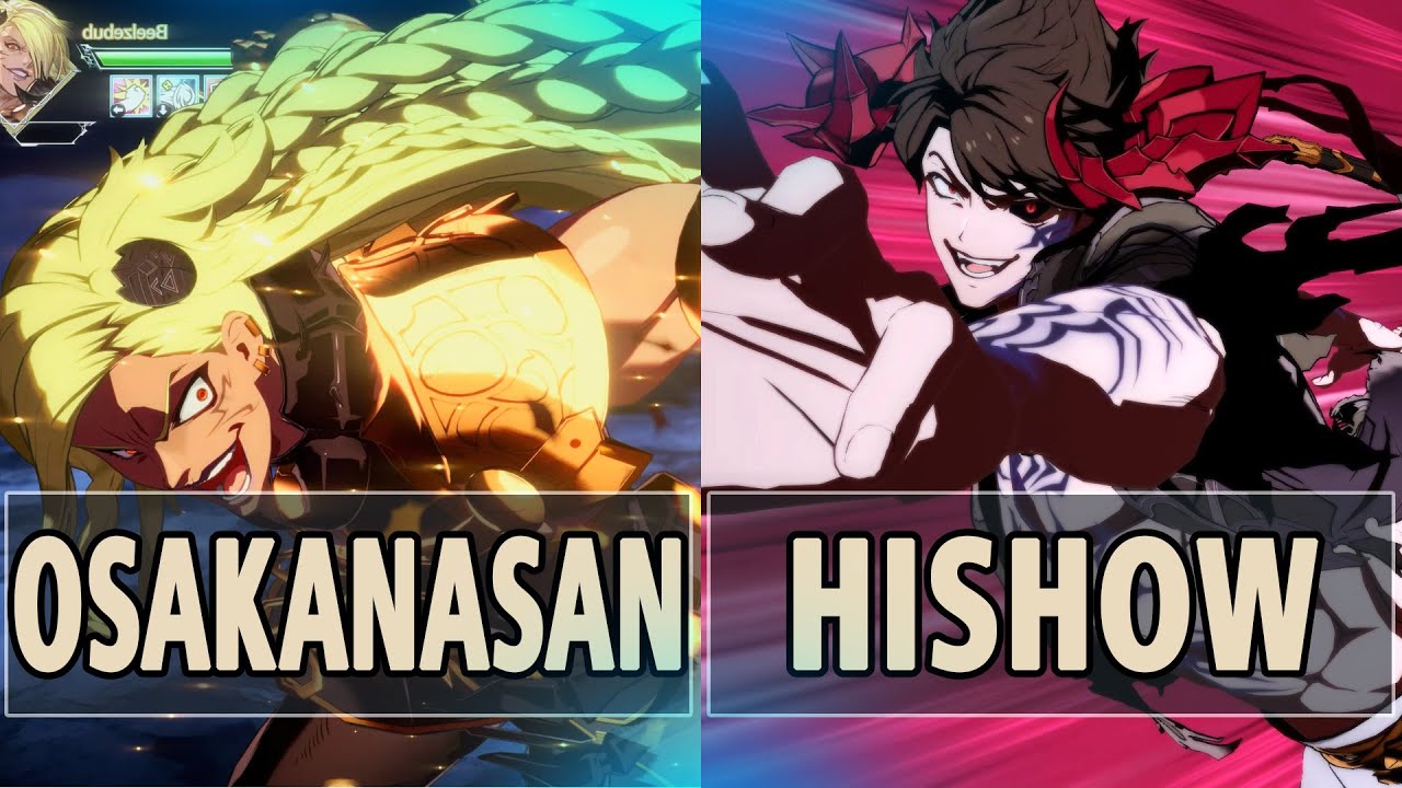 GBVSR: Osakanasan (Beelzebub) Vs EGO|hishow (Belial) | High Level Gameplay.