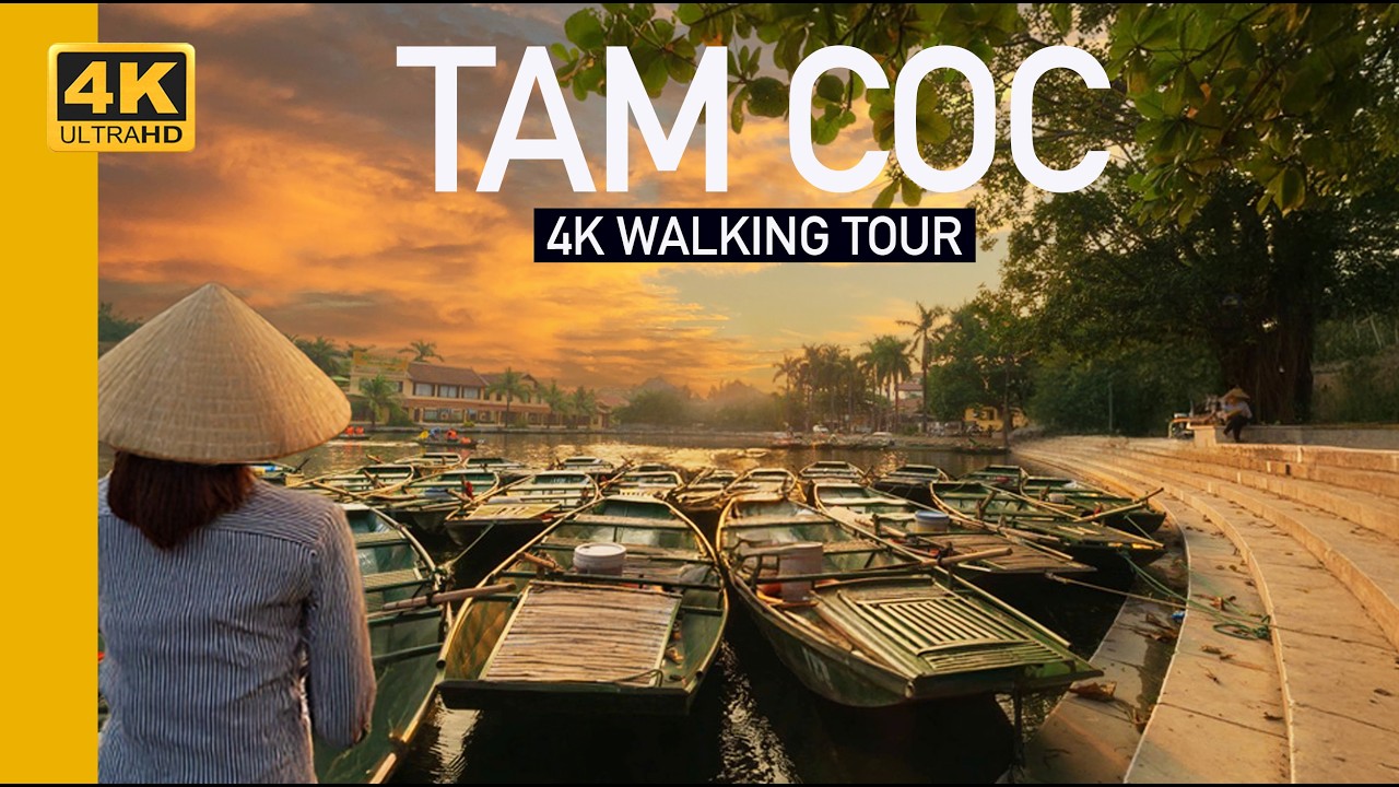 Tam Coc Vietnam Nightlife 4k Walking Tour of Bus Bars & Vibrant Streets