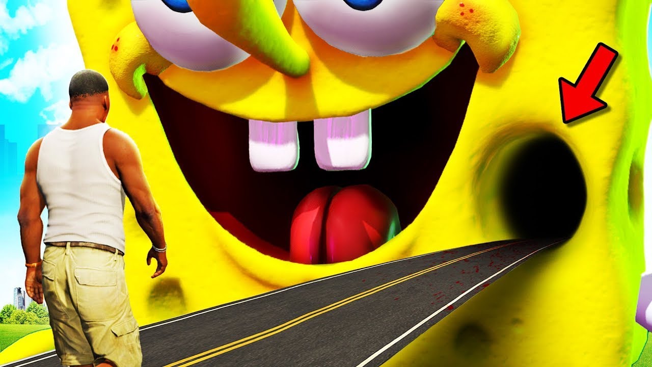 Qué hay dentro de los POROS de BOB ESPONJA en GTA 5