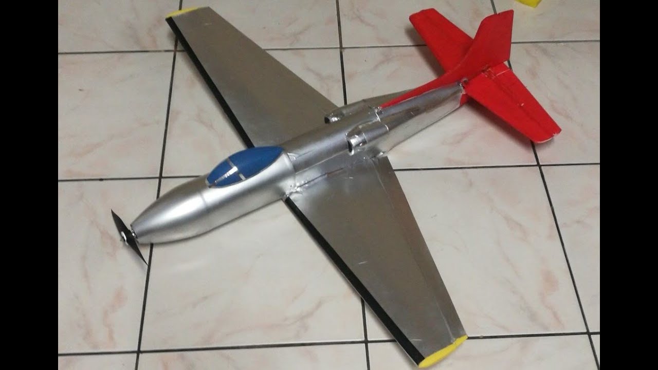 Consolidated Vultee XP-81 electric rc model scratchbuild parkflyer
