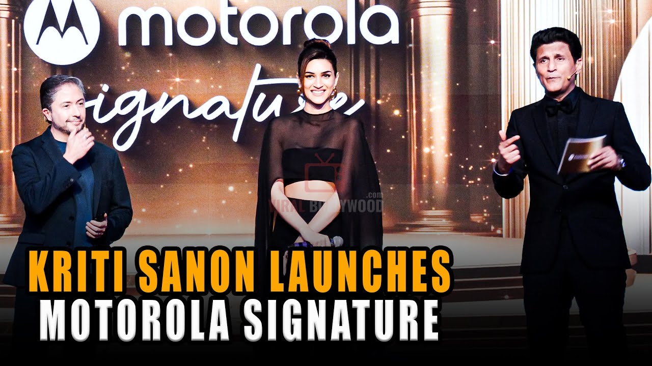 Uncut | Kriti Sanon Attends Motorola Signature Launch | Bollywood diva