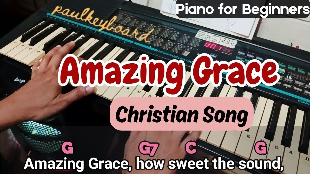 AMAZING GRACE - Christian Song │ Piano Tutorial for Beginners @paulkeyboard 