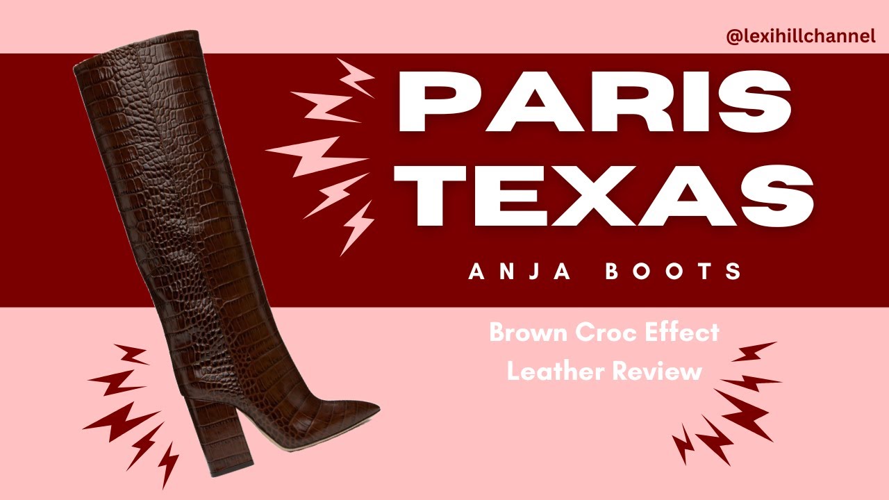 Paris Texas Anja Boot Croc Effect Brown | COOL FALL KNEE HIGH BOOT | How do they wear, sizing & more