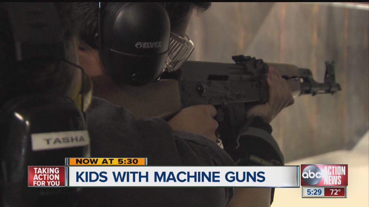Orlando attraction lets teens fire machine guns