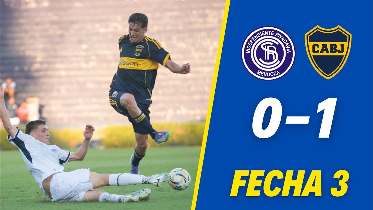 RESERVA - IND. RIVADAVIA VS. BOCA [0-1] RESUMEN COMPLETO - TORNEO PROYECCIÓN APERTURA FECHA 3