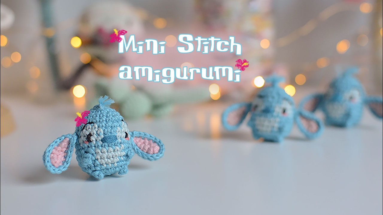 🩵 Mini Stitch amigurumi 💙| Llavero Stitch | patron amigurumi paso a paso