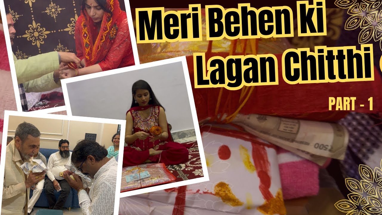 Behen Ki Lagan Chitthi 😊💍 | Wedding Ritual Begins♥️🫶 | #wedding #dailyvlog #dance 