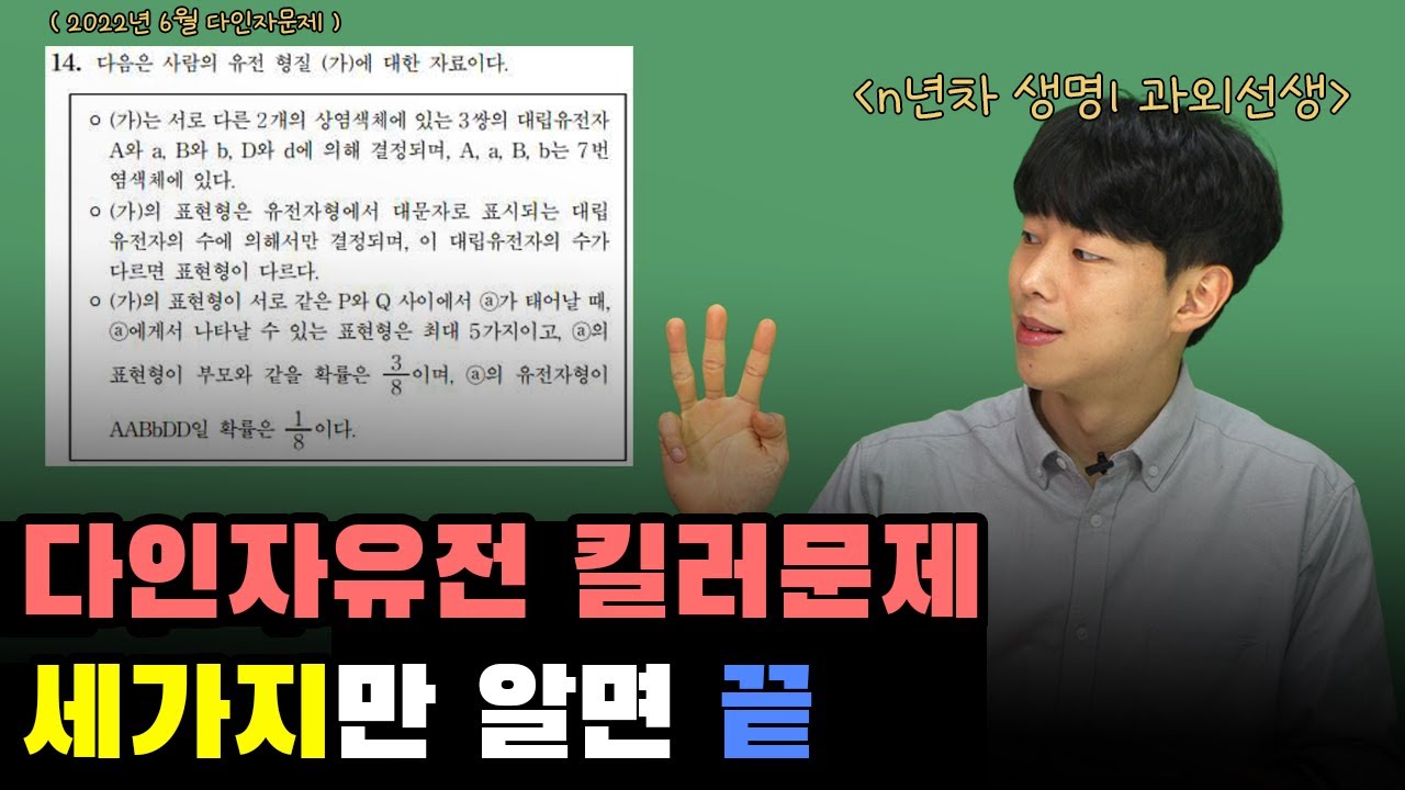 수능 생명과학1 - 다인자유전 킬러문제 정복하기 (개념편)