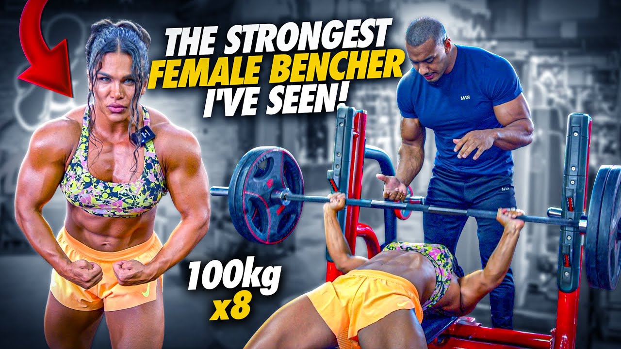 The Strongest Female Bench Presser I've Seen and She Looks Like a Bodybuilder!