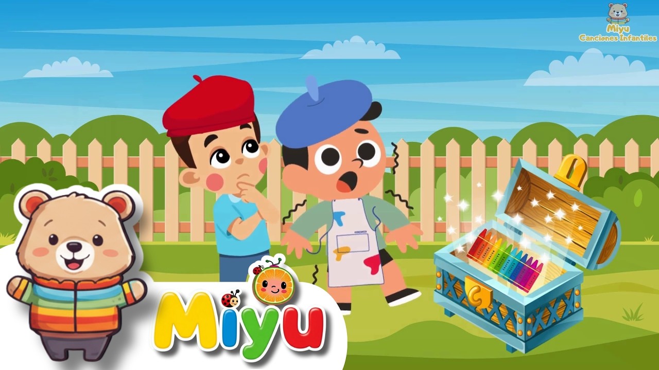 🚗🐸🎨 Canciones Infantiles - Miyu: ¡El Viaje Mágico de las Canciones Educativas para Niños! 🌈