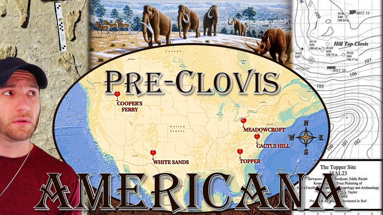 Pre-Clovis Americana | White Sands, Cooper's Ferry, Meadowcroft Rock Shelter, Cactus Hill & Topper
