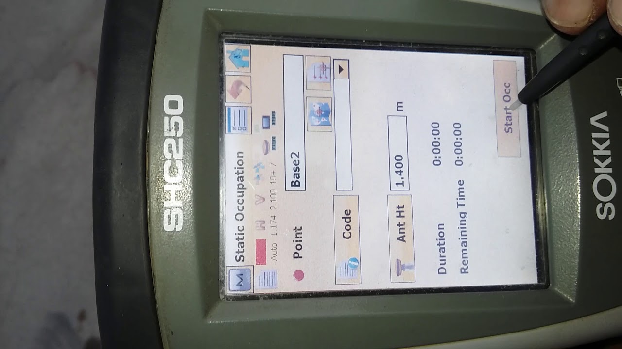PP static for sokkia GPS   remaining
