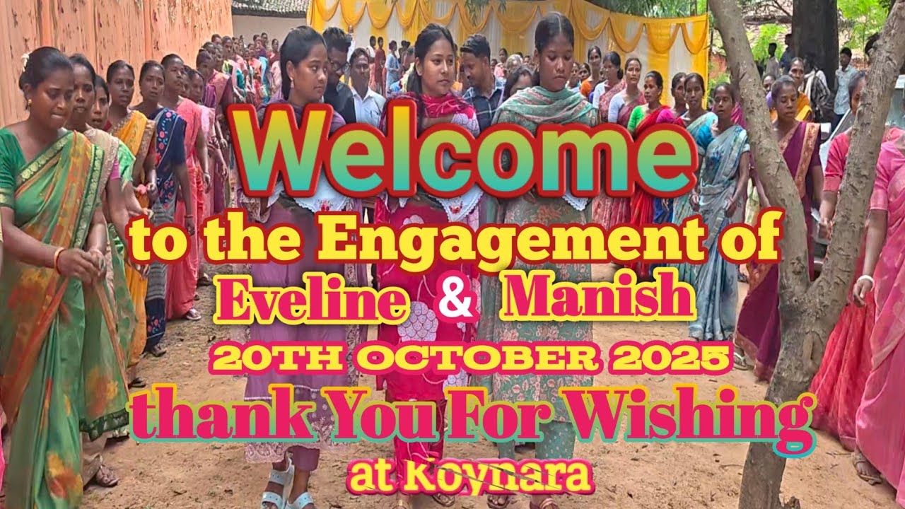 🙏✝️🙏Welcome To The Engagement of Eveline & Manish /✝️/ procession dance /✝️/ P Guria Vlog....✝️