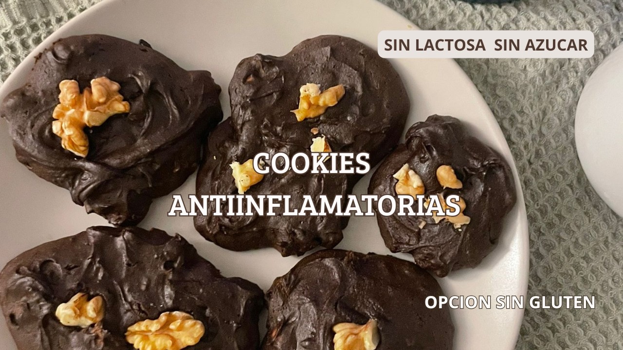 COOKIES BROWNIE | HARINA ALGARROBA RECETA ANTIINFLAMATORIA