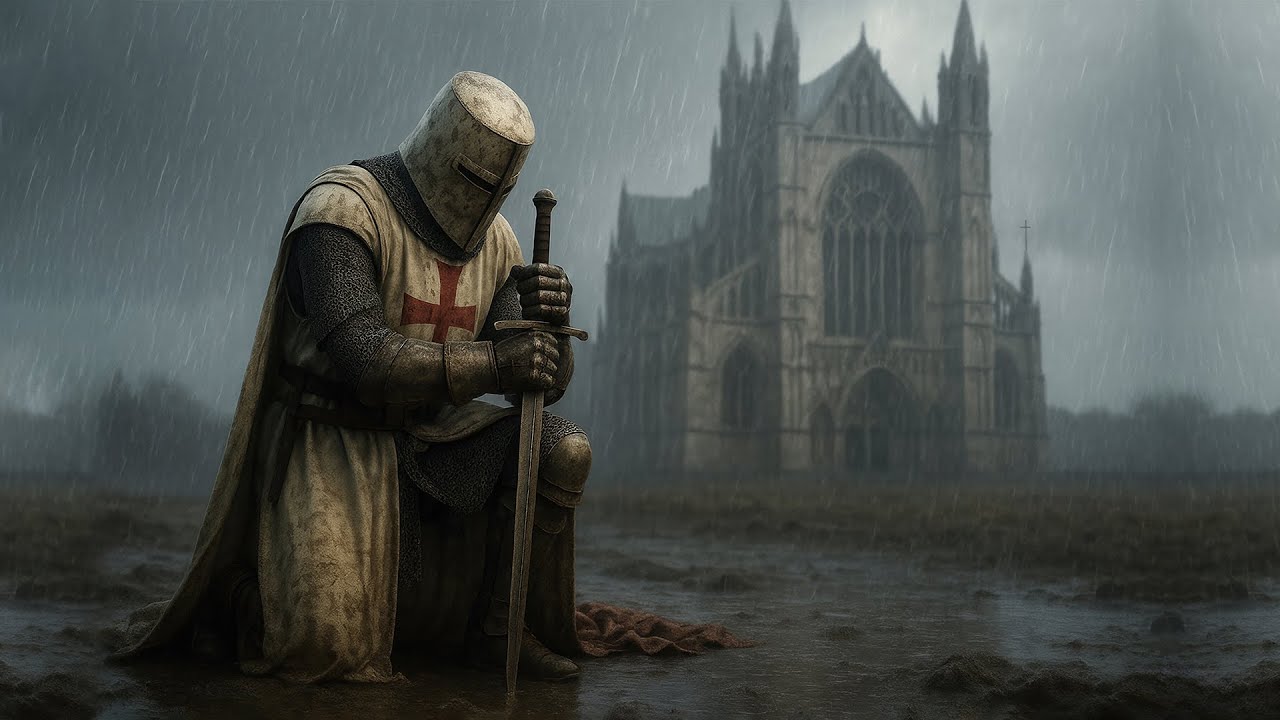 Gregorian Chants and Sacred Choir music - Rainstorm Ambience