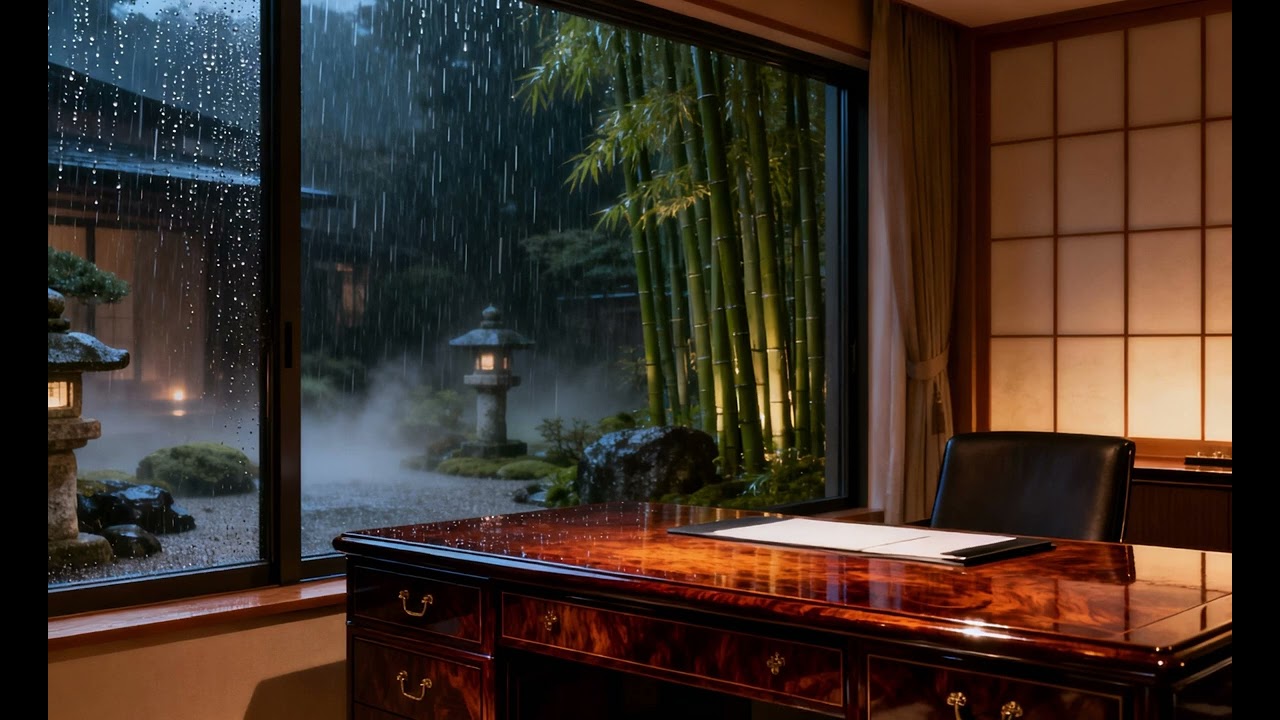 Instrumental Music with Rain Sounds 🌧️ | Focus for Work & Study