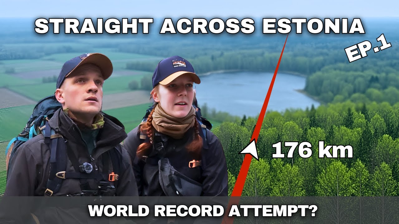 We Tried to Walk 176 km in a Straight Line - Straight Across ESTONIA Ep.1