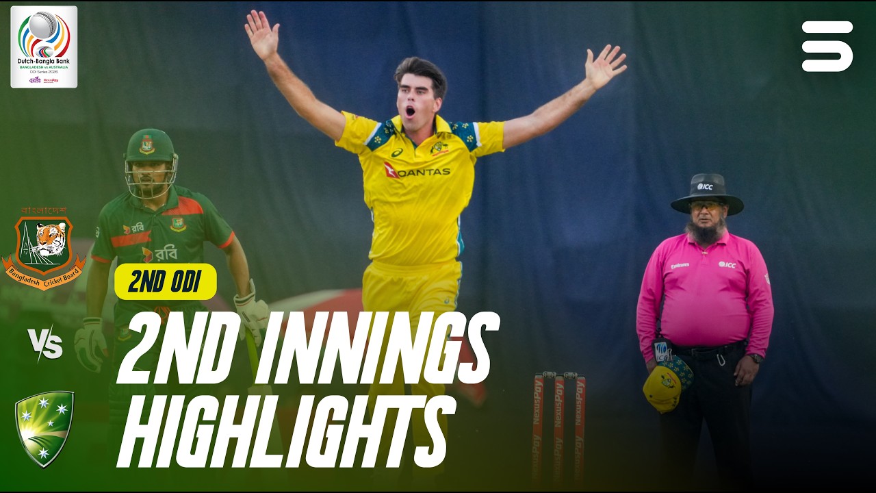 2nd Innings Highlights | Bangladesh vs Australia | Match 02 | ODI Series 2026 | M9K1U