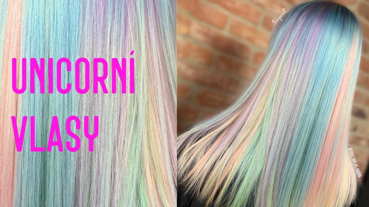 HOLOGRAFICKÉ UNICORN VLASY