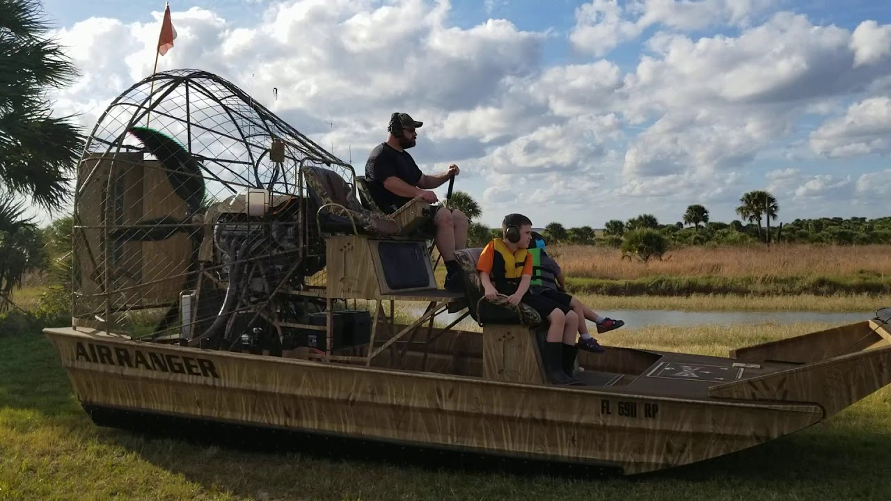 Airboat 500hp startup and running dry