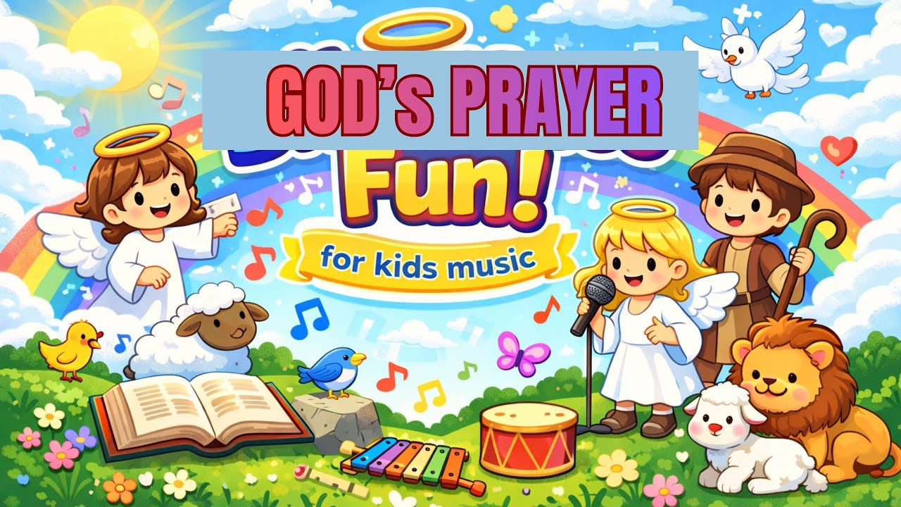 God’s Prayer for Children 🌙🙏 | The Lord’s Prayer | Peaceful Worship