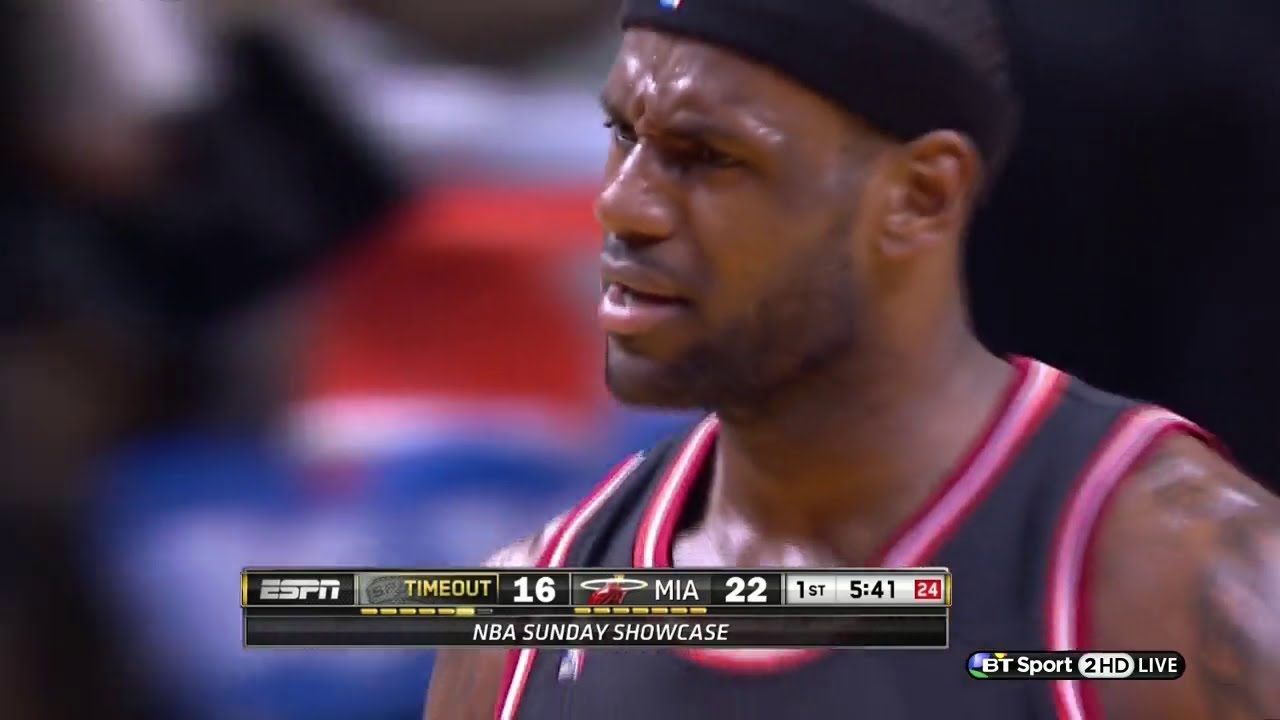 2014.01.26 - LeBron James Full Highlights vs Spurs - 18 Pts