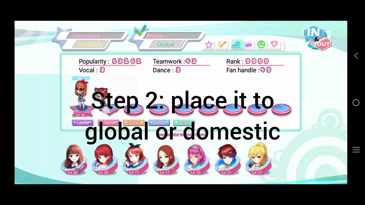 Love idol company: idol manage glitch