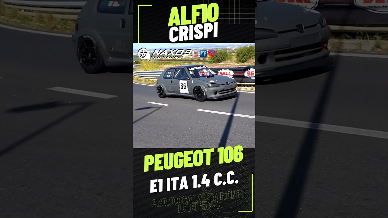 #peugeot106 #naxosproracing #alfiocrispi #cronoscalata #salitamontiiblei #hillclimbracing #2024