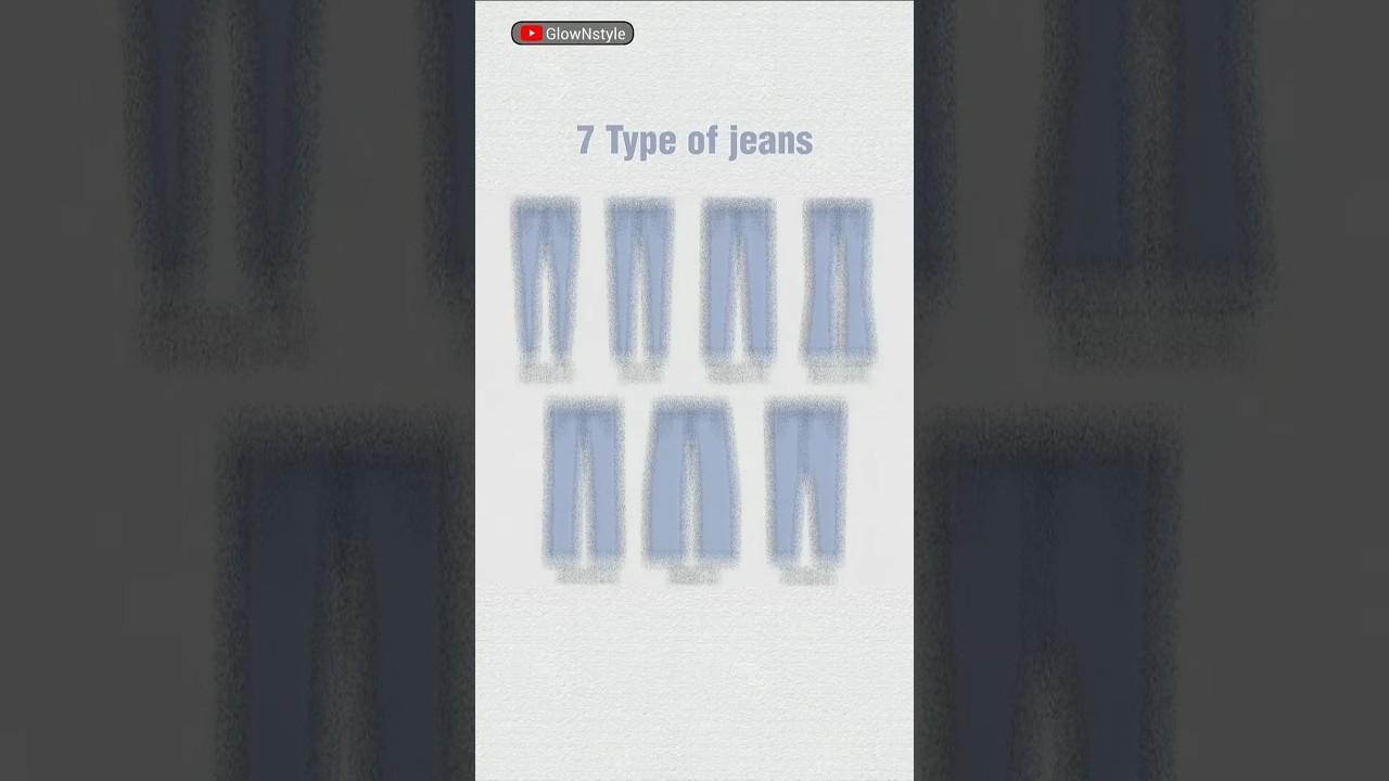 Different Types of Jeans Explained in 30 Seconds #shorts