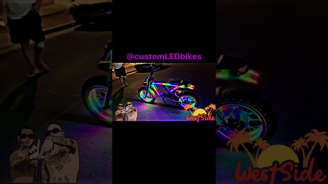 Super73 RX with Dual Tron Wheel Lights, Frame Lights and Fender Lights