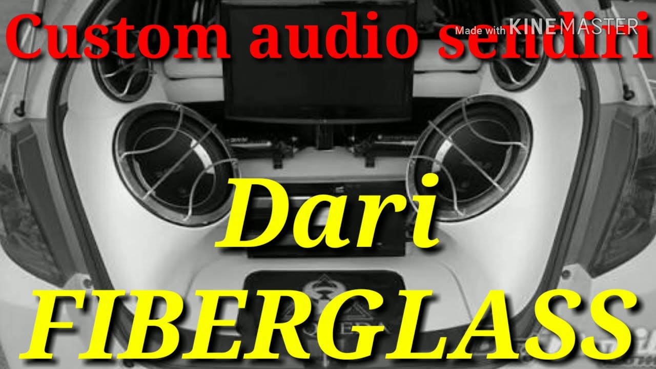 Custom audio mobil bahan full fiberglass