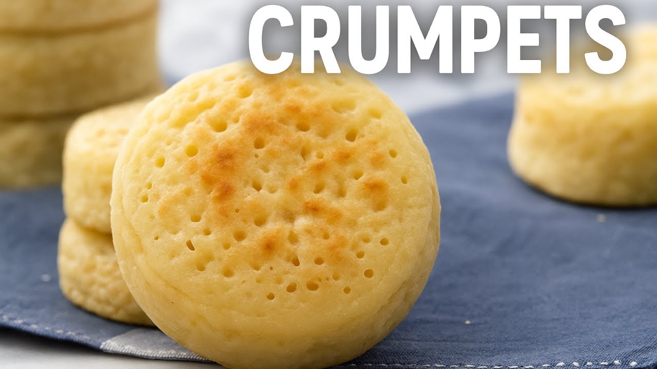 Homemade Crumpets Recipe | Soft, Fluffy & Full of Holes!