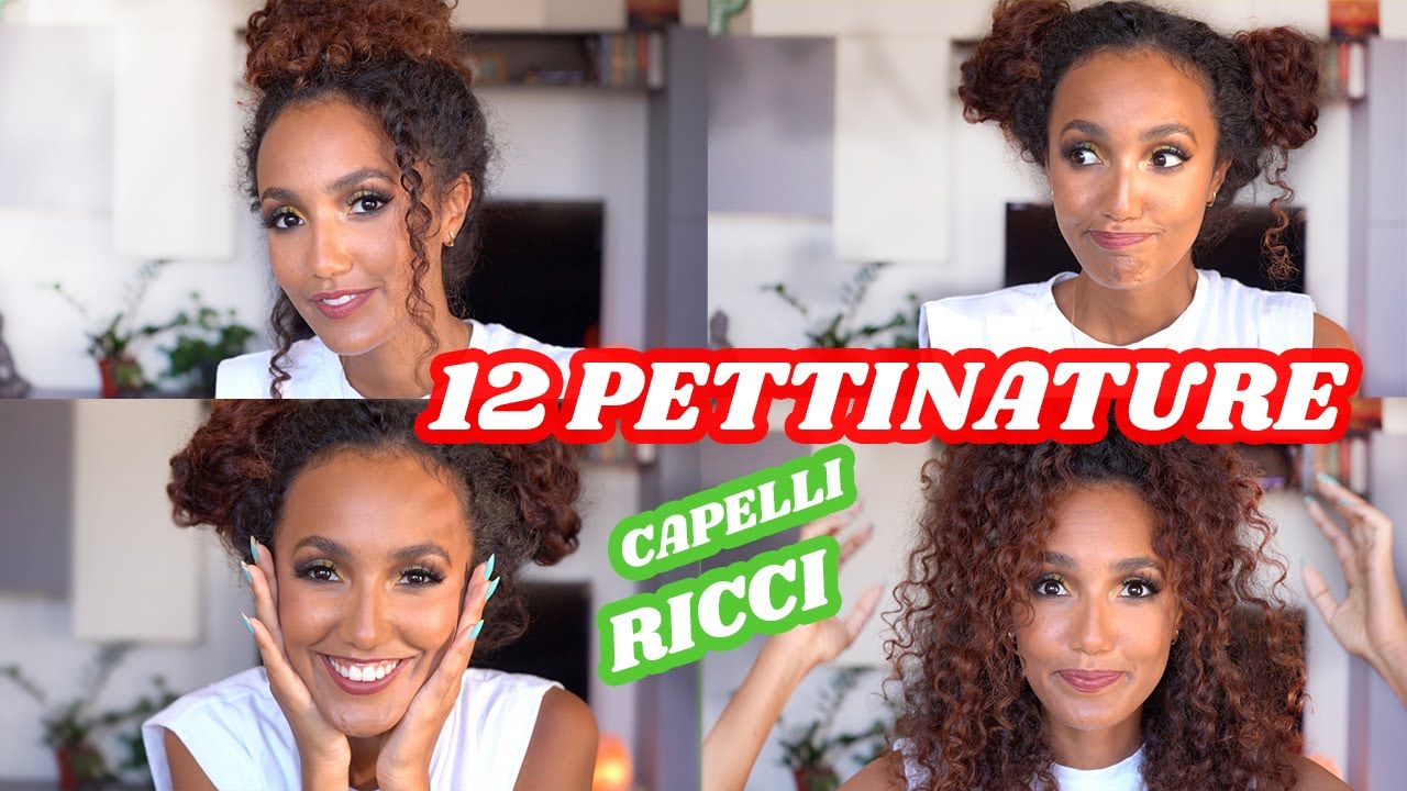 PETTINATURE CAPELLI RICCI: 12 SEMPLICI PETTINATURE CHE TI SALVERANNO LA VITA 😜