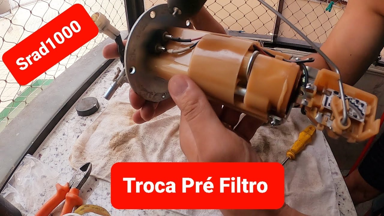 Tutorial TROCA FILTRO DA BOMBA DE COMBUSTÍVEL GSXR-1000 SRAD SUZUKI